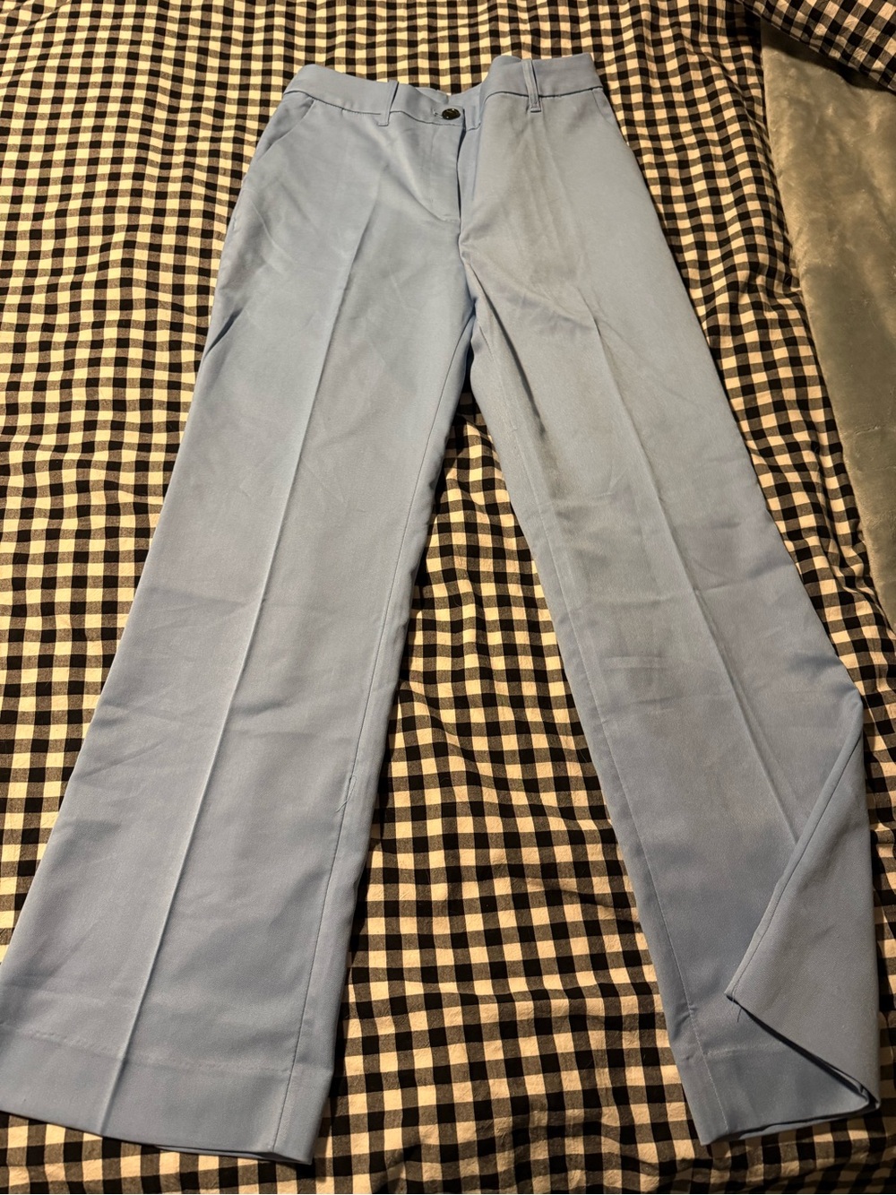 MONKI Baby Blue Wide Leg Trousers Size 40 NWT